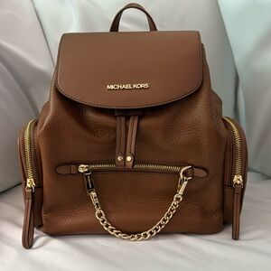 Michael Kors Jet Set Medium Pebbled Leather Backpack